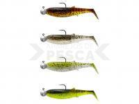 Vinilos Savage Gear Cannibal Shad Mix 8cm 5G+7.5G #2/0 | 4+4PCS - Clear Water Mix: Holo Baitfish, Motor Oil UV, Ice Minnow, Chartreuse Pumpkin