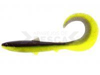 Vinilos Westin BullTeez Curltail 10cm 6g - Black/Chartreuse