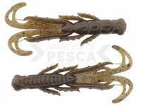 Vinilos X Zone Lures Scented Stealth Creature 2.75" 7cm - Green Pumpkin Black Flake