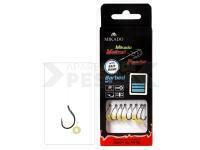 Mikado Method Feeder Rigs Barbed MF13 with bait band 10cm - #4