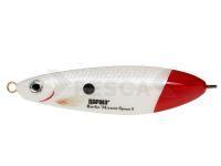 Señuelo Rapala Rattlin` Minnow Spoon 8cm - Pearl White Red Tail