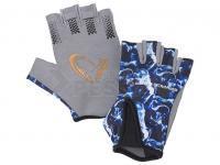 Savage Gear Guantes Marine Half Glove Sea Blue