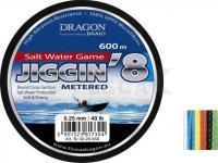 Trenzado Dragon Salt Water Game Jiggin 8 0,25mm 600m