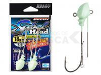 Cabezas plomadas Decoy SV-37G Glow Sabel Head - #3/0 11g