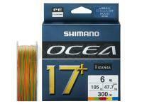 Trenzado Shimano Ocea 17+ Braid 300m 47,7kg PE6 Multi color