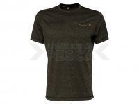 Savage Gear Fighter Stretch T-shirt Burnt Olive Melange - XXL
