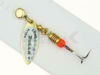 Cucharilla giratoria Mepps Aglia Long Rainbo #0 | 2.5g - Gold / Silver