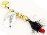 Cucharilla giratoria Mepps Aglia Mouche Silver / Black #00 1.5g