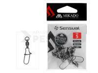 Mikado Giratorio con rodamiento de bolas con grapa de spinning #4 - Black Nickel