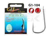 Hooks with leaders Gamakatsu G1-Competition 104 | Nickel | 22cm | 0.10mm | #16