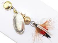 Cucharilla giratoria Mepps Aglia Mouche Silver / Red #00 1.5g