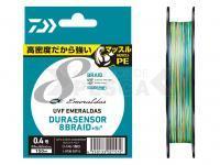 Trenzado Daiwa UVF Emeraldas Dura Sensor X8 +Si2 Multicolor 150m #0.5