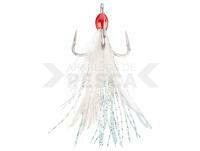 Mustad In-Line Triple Grip Feathered White - #2