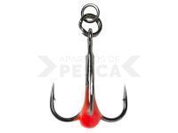 Anzuelos triples Savage Gear Hot Spot Hooks SGY 1X Bn Ring Rigged #5