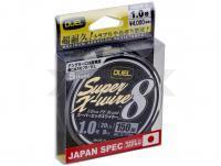 Trenzado Duel Super X-Wire 8 Silver 150m #1.0 0.17mm 9kg (H3599-S)