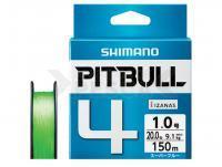 Trenzado Shimano Pitbull PE 4 Lime Green 150m #1.0