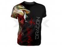 Breathable T-shirt Dragon - pike black XL