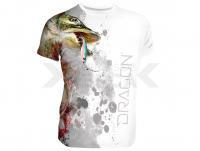 Breathable T-shirt Dragon - pike white XL