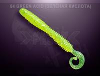 Vinilo Crazy Fish Active Slug 100mm - 54 Acid green | squid