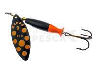 Cucharilla giratoria Mepps Aglia Long Heavy - Black/Orange Dots #3/24g