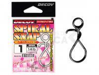 Imperdible Decoy Spiral Snap SN-5 Mat Black #0 | 10lb