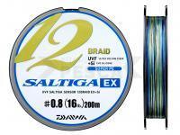 Trenzado Daiwa UVF Saltiga Sensor 12 Braid EX + Si Multicolor 200m #0.8