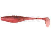 Vinilo Dragon Belly Fish Pro 10cm - Fluo Red/Motor Oil - Black Glitter