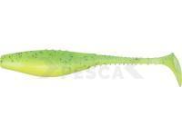 Vinilo Dragon Belly Fish Pro 10cm - Super Yellow/Chartreuse - Black/Blue glitter