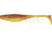 Vinilo Dragon Belly Fish Pro  6cm -  Chartreuse/Mot.Oil - Black/Silver glitter