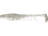 Vinilo Dragon Belly Fish Pro 8.5cm - White /Clear - Black glitter