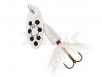 Cucharilla giratoria Blue Fox Vibrax Bullet Fly #2 | 8g - White / Black