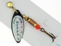 Cucharilla giratoria Mepps Aglia Long Rainbo #2 | 7g - Black
