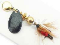 Cucharilla giratoria Mepps Aglia Mouche Black / Red #0 2.5g