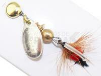 Cucharilla giratoria Mepps Aglia Mouche Silver / Red #0 2.5g