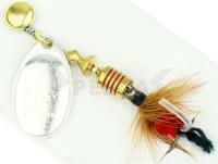 Cucharilla giratoria Mepps Aglia Mouche Silver / Red #2 4.6g