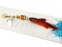 Cucharilla giratoria Mepps Aglia TW Mino #0 | 4g | 4.5 cm mino - Silver / red