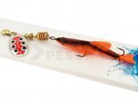 Cucharilla giratoria Mepps Aglia TW Mino #2 | 6.5g | 6 cm mino - Silver / red