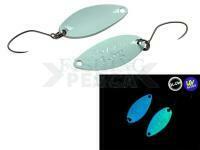 Cucharilla ondulante para trucha Nories Masukuroto Sofia 1.2g 22mm - #087 (green glow)