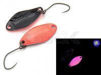 Cucharilla ondulante para trucha Nories Masukuroto Weeper 1.5g 23mm - #039 (Pink Glow / Black)