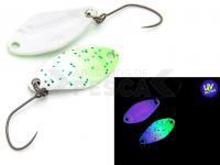 Cucharilla ondulante para trucha Nories Masukuroto Weeper 1.5g 23mm - #066 (ChartGlitter / Perl)