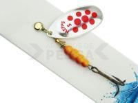 Cucharilla giratoria Mepps Aglia Decorees Silver/Red dots - no. 5