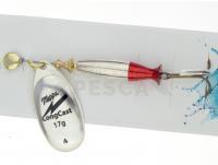 Cucharilla giratoria Mepps Aglia LongCast #4 17g - Silver / Red