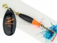 Cucharilla giratoria Mepps Aglia LongCast #5 24g - Black / Orange