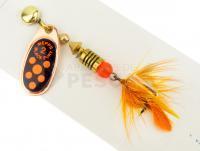 Cucharilla giratoria Mepps Black Fury Mouche #2 - Copper/Red Dots