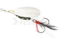 Cucharilla giratoria Mikado M-GRUB #3 7g - Silver / Black Lemon