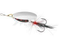 Cucharilla giratoria Mikado M-GRUB #4 13g - Silver / Black Tiger