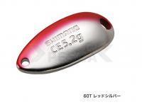 Cucharilla ondulante Shimano Cardiff Roll Swimmer CE 4.5g - 60T Red Silver