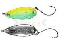 Cucharillas ondulantes Mikado Mini Spoon 24mm 2.5g - Green/Silver/05