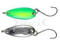 Cucharillas ondulantes Mikado Mini Spoon 24mm 2.5g - Green/Silver/07