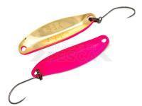 Cucharilla ondulante para trucha Nories Masukuroto 3.7g LD - #034 (Fluo- Pink / Gold)